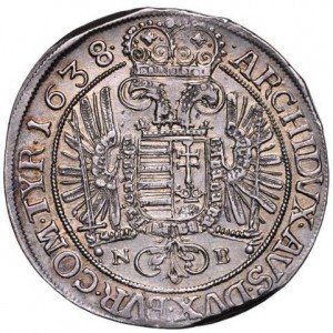 Реверс монеты Венгрия, 1 талер, 1638
