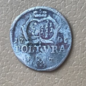 Реверс монеты Венгрия, 1 полтура, 1705-1708