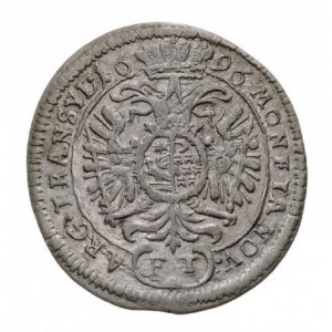 Реверс монеты Венгрия, 3 крейцера, 1696