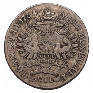 Реверс монеты Венгрия, 7 крейцеров, 1762-1765