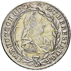 Аверс монеты Венгрия, 20 крейцеров, 1773-1780