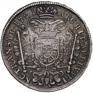 Реверс монеты Венгрия, ½ талера, 1721