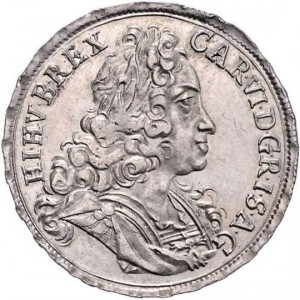 Аверс монеты Венгрия, ½ талера, 1724-1735