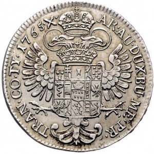Реверс монеты Венгрия, ½ талера, 1752-1765