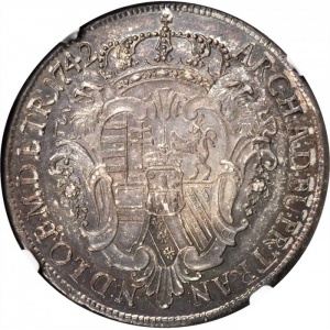 Реверс монеты Венгрия, 1 талер, 1742
