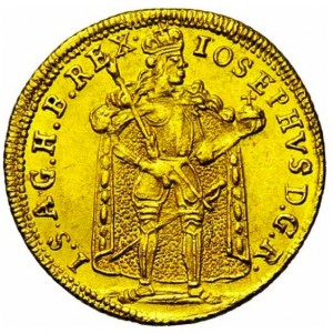 Аверс монеты Венгрия, 1 дукат, 1706-1711