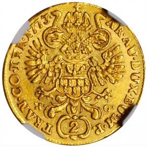 Реверс монеты Венгрия, 2 дуката, 1768-1780
