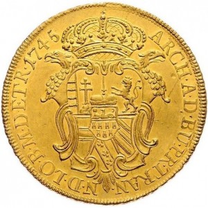 Реверс монеты Венгрия, 6 дукатов, 1745