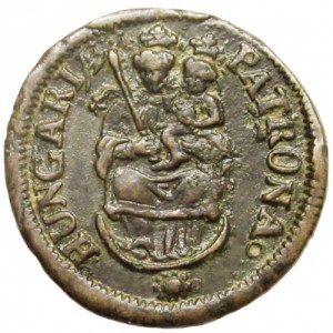 Реверс монеты Венгрия, 1 полтура, 1704-1707