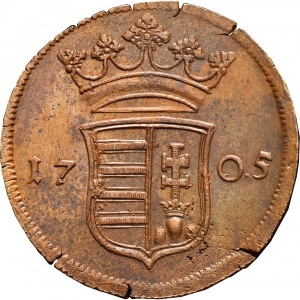 Аверс монеты Венгрия, 10 полтур, 1704-1707