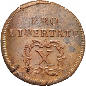 Реверс монеты Венгрия, 10 полтур, 1704-1707