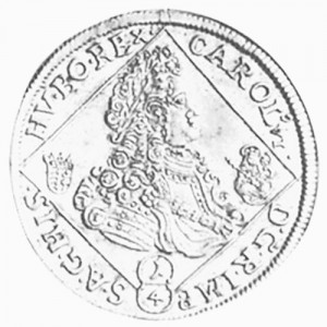 Аверс монеты Венгрия, ¼ талера, 1713-1726