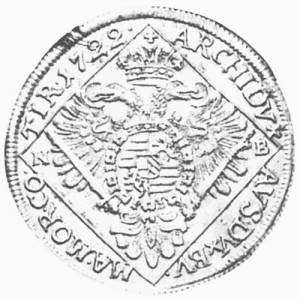 Реверс монеты Венгрия, ¼ талера, 1713-1726