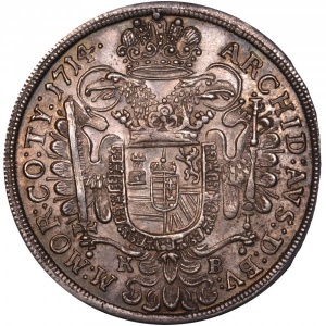 Реверс монеты Венгрия, ½ талера, 1712-1718