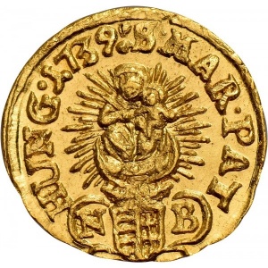 Реверс монеты Венгрия, ⅙ дуката, 1739