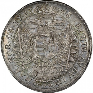 Реверс монеты Венгрия, 1 талер, 1705-1711