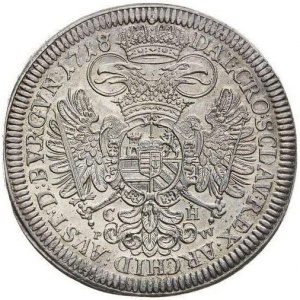 Реверс монеты Венгрия, 1 талер, 1717-1718