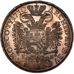 Реверс монеты Венгрия, 1 талер, 1717-1730
