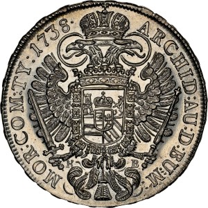 Реверс монеты Венгрия, 1 талер, 1730-1740