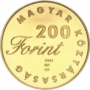 Аверс монеты Венгрия, 200 форинтов, 2001, Детская литература - Лудаш Мати
