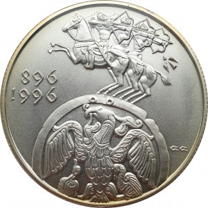 Реверс монеты Венгрия, 2000 форинтов, 1996, 1100 лет государственности Венгрии