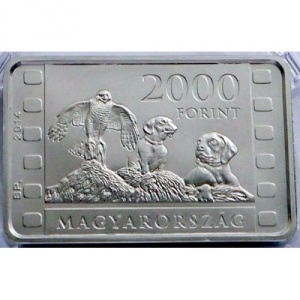 Аверс монеты Венгрия, 2000 форинтов, 2014, 100 лет со дня рождения Иштвана Хомоки-Надь