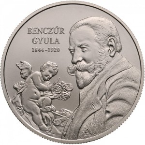 Реверс монеты Венгрия, 2000 форинтов, 2019, 175 лет со дня рождения Дьюла Бенцура