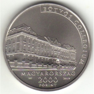 Аверс монеты Венгрия, 2000 форинтов, 2019, 100 лет со дня смерти Лоранда Этвёша
