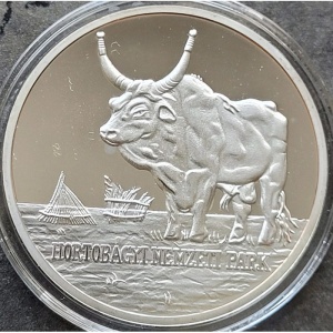 Реверс монеты Венгрия, 3000 форинтов, 2002, Национальный парк Хортобаги