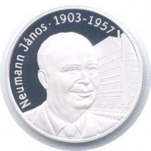 Реверс монеты Венгрия, 5000 форинтов, 2003, 100 лет со дня рождения Яноша Неймана