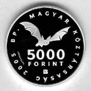 Аверс монеты Венгрия, 5000 форинтов, 2005, Всемирное наследие ЮНЕСКО - Аггтелек