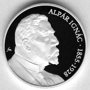 Реверс монеты Венгрия, 5000 форинтов, 2005, 150 лет со дня рождения Игнаца Альпара