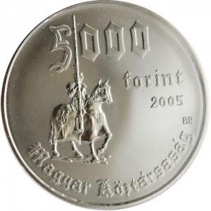 Аверс монеты Венгрия, 5000 форинтов, 2005, Замок Диосгьер