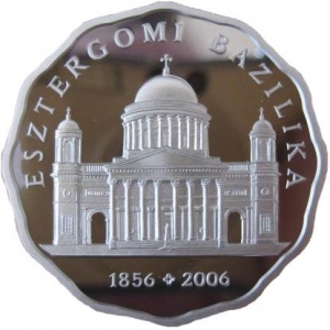 Реверс монеты Венгрия, 5000 форинтов, 2006, Базилика Эстергом