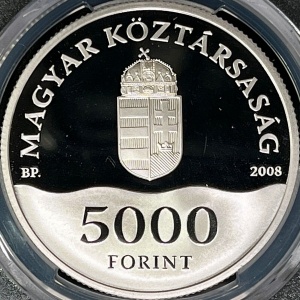Аверс монеты Венгрия, 5000 форинтов, 2008, XXIX летние Олимпийские игры, Пекин 2008