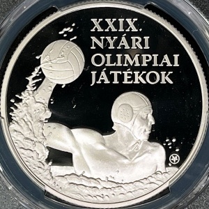 Реверс монеты Венгрия, 5000 форинтов, 2008, XXIX летние Олимпийские игры, Пекин 2008