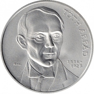 Реверс монеты Венгрия, 5000 форинтов, 2011, 125 лет со дня рождения Арпад Тота