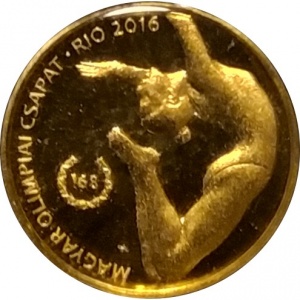 Реверс монеты Венгрия, 5000 форинтов, 2016, XXXI летние Олимпийские Игры, Рио-де-Жанейро 2016
