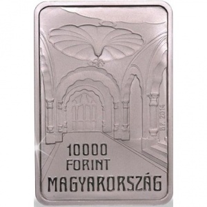 Аверс монеты Венгрия, 10.000 форинтов, 2014, 100 лет со дня смерти Эдёна Лехнера