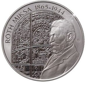 Реверс монеты Венгрия, 10.000 форинтов, 2015, 150 лет со дня рождения Миксы Рота