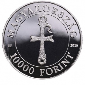 Аверс монеты Венгрия, 10.000 форинтов, 2016, 1700 лет со дня рождения святого Мартина