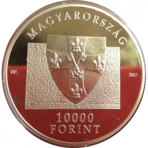 Аверс монеты Венгрия, 10.000 форинтов, 2017, 650 лет основанию Печского университета