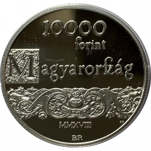 Аверс монеты Венгрия, 10.000 форинтов, 2018, 450 лет Унитарианской церкви