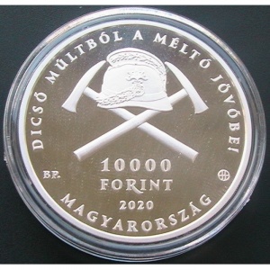 Аверс монеты Венгрия, 10.000 форинтов, 2020, 150 лет Венгерской ассоциации пожарных