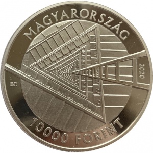 Аверс монеты Венгрия, 10.000 форинтов, 2020, 100 лет со дня рождения Джона Харсаньи