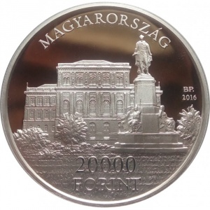 Аверс монеты Венгрия, 20.000 форинтов, 2016, 225 лет со дня рождения Иштвана Сеченьи