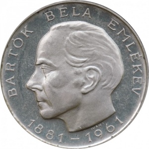 Реверс монеты Венгрия, 50 форинтов, 1961, 80 лет со дня рождения Белы Барток