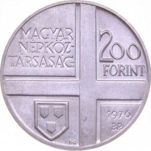 Аверс монеты Венгрия, 200 форинтов, 1976, Жюль Дерковиц