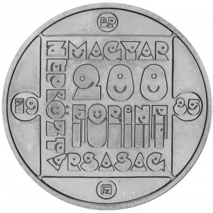 Аверс монеты Венгрия, 200 форинтов, 1985, Природный заповедник - Европейская болотная черепаха