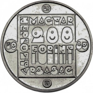 Аверс монеты Венгрия, 200 форинтов, 1985, Природный заповедник - Дикая кошка